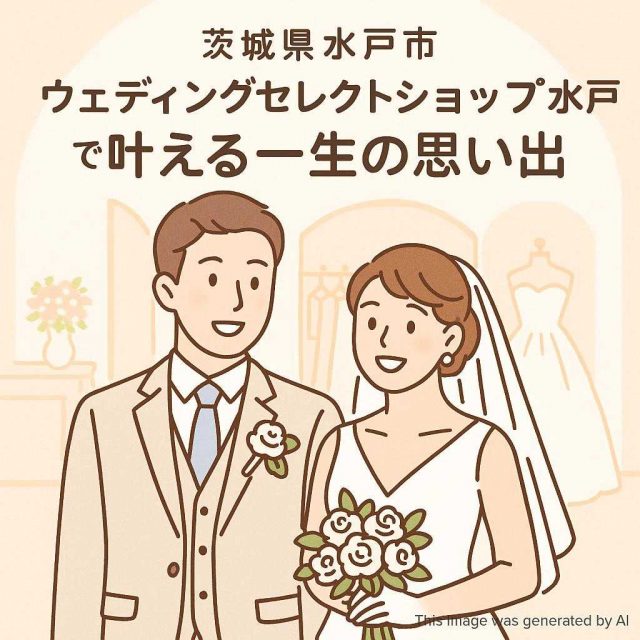 茨城県水戸市 ウェディングセレクトショップ水戸で叶える一生の思い出