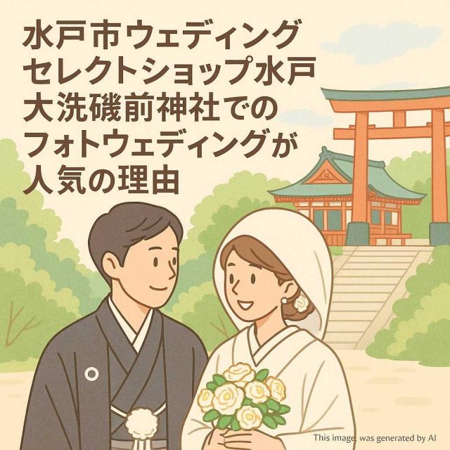 水戸市ウェディングセレクトショップ水戸 大洗磯前神社でのフォトウェディングが人気の理由