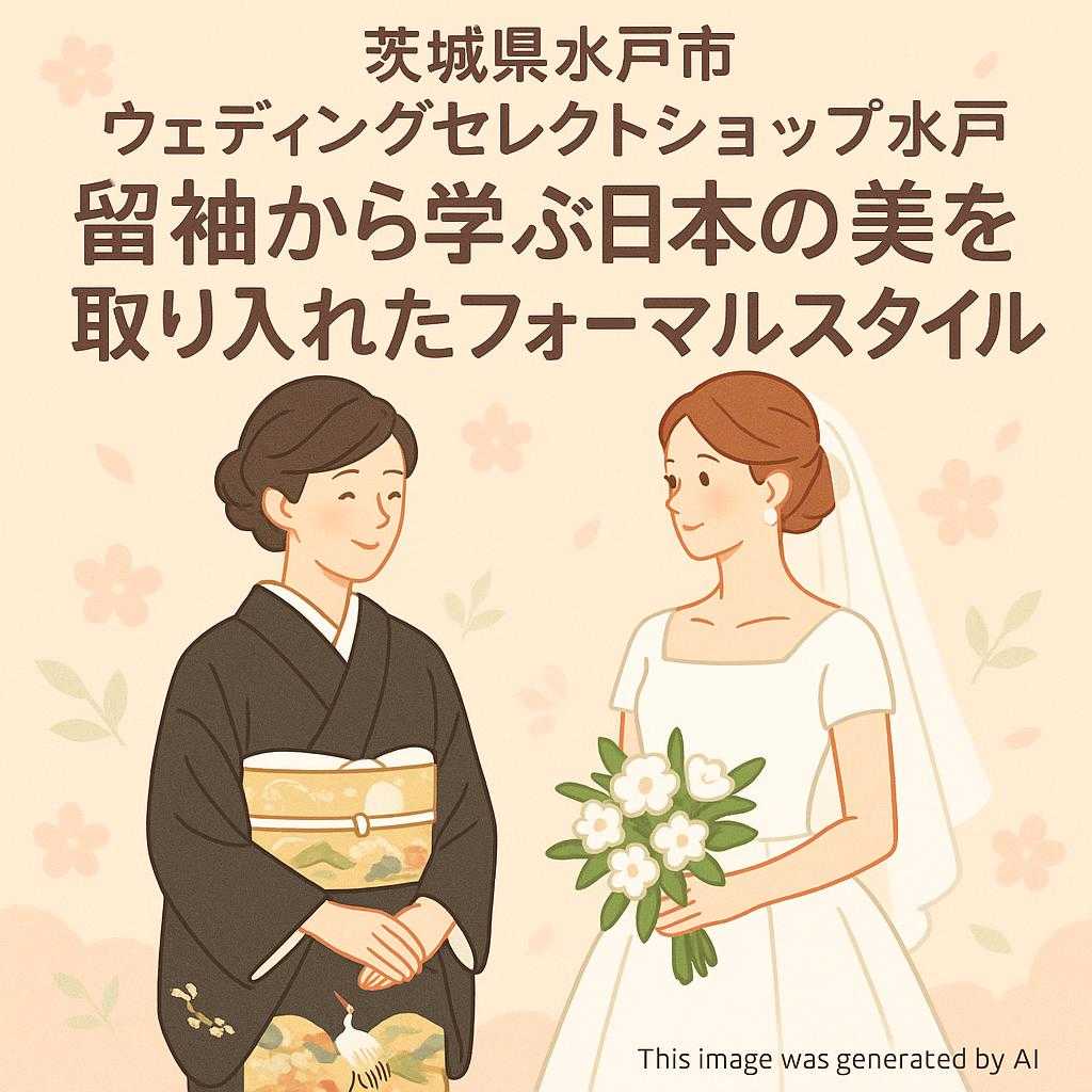 茨城県水戸市 ウェディングセレクトショップ水戸 留袖から学ぶ日本の美を取り入れたフォーマルスタイル
