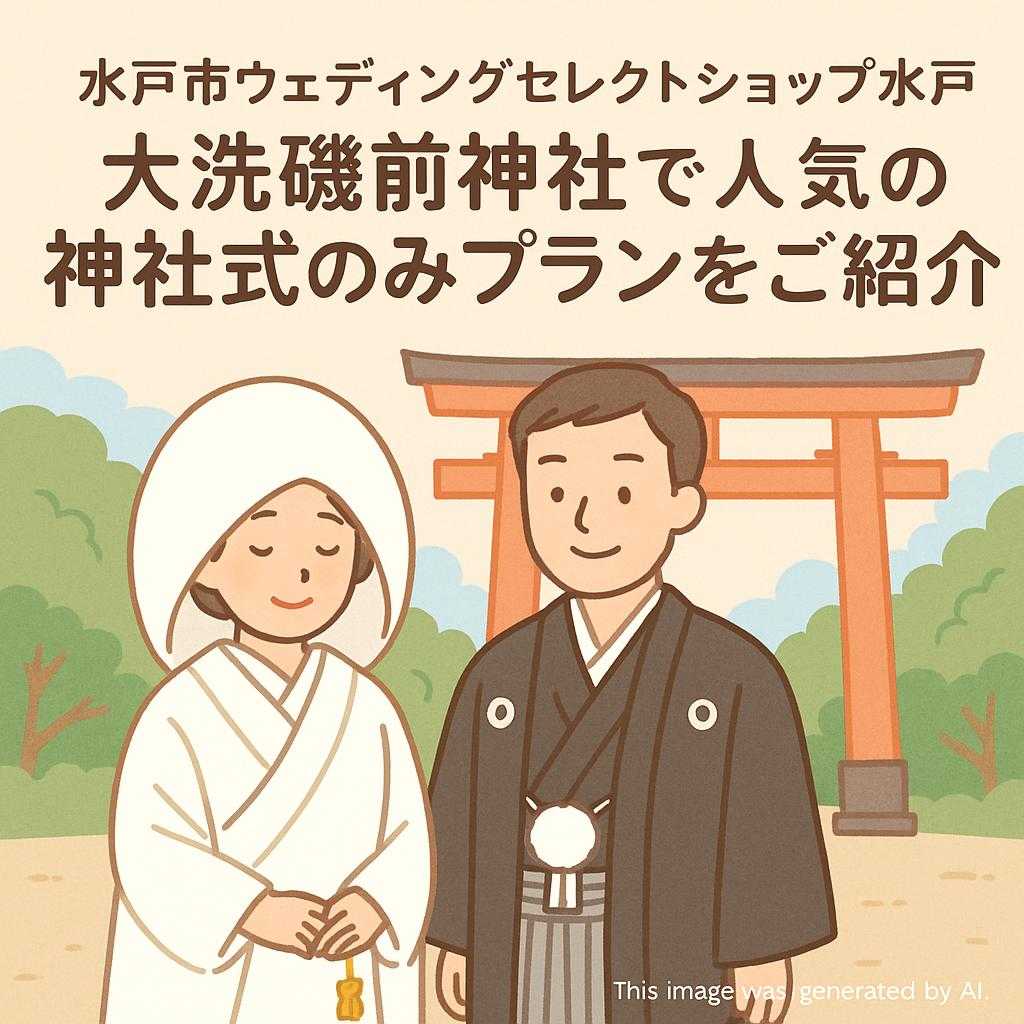 水戸市ウェディングセレクトショップ水戸 大洗磯前神社で人気の神社式のみプランをご紹介