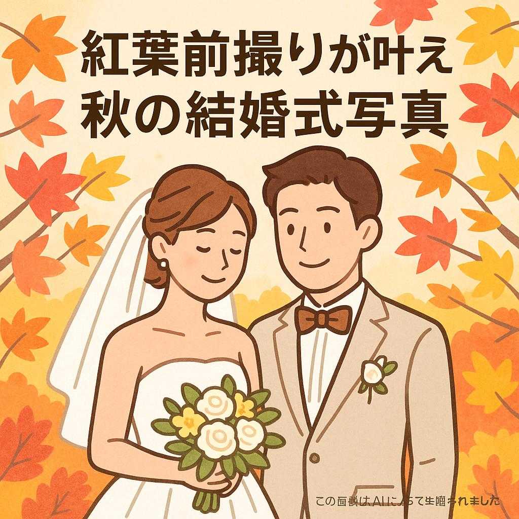 紅葉前撮りが叶える秋の結婚式写真