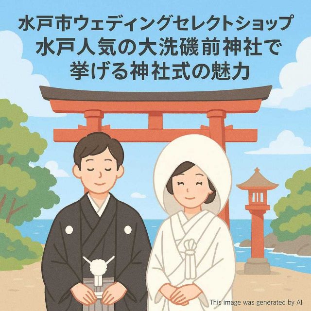 水戸市ウェディングセレクトショップ水戸人気の大洗磯前神社で挙げる神社式の魅力