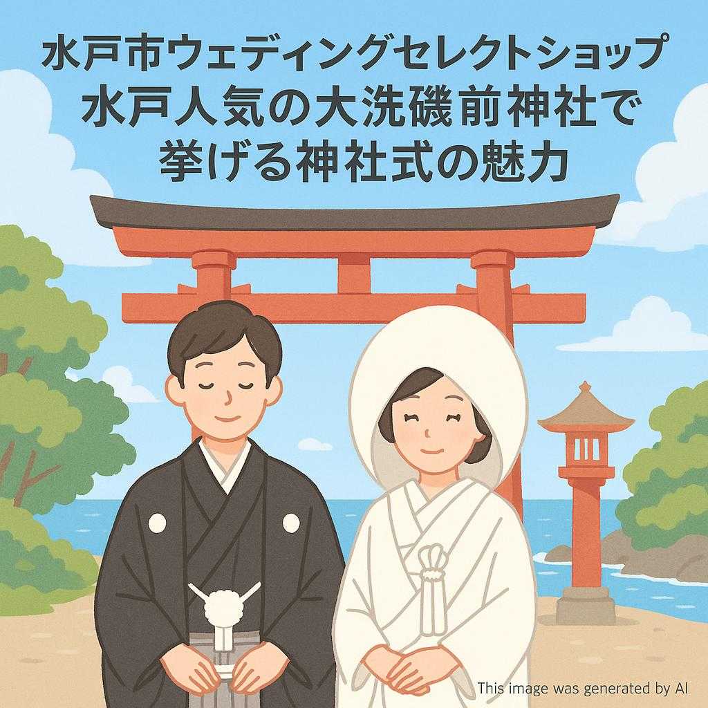 水戸市ウェディングセレクトショップ水戸人気の大洗磯前神社で挙げる神社式の魅力