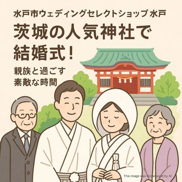 水戸市ウェディングセレクトショップ水戸 茨城の人気神社で結婚式！親族と過ごす素敵な時間