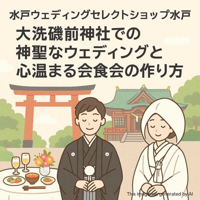 水戸ウェディングセレクトショップ水戸 大洗磯前神社での神聖なウェディングと心温まる会食会の作り方
