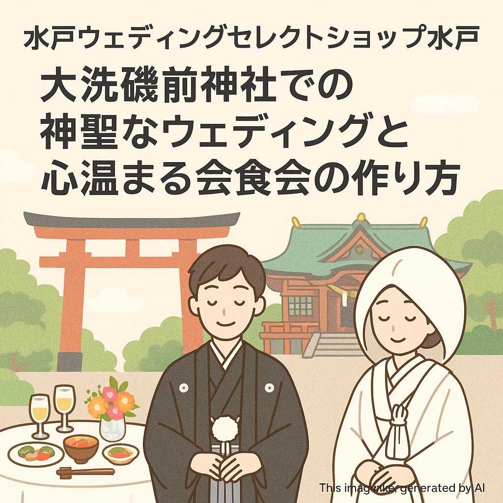 水戸ウェディングセレクトショップ水戸 大洗磯前神社での神聖なウェディングと心温まる会食会の作り方