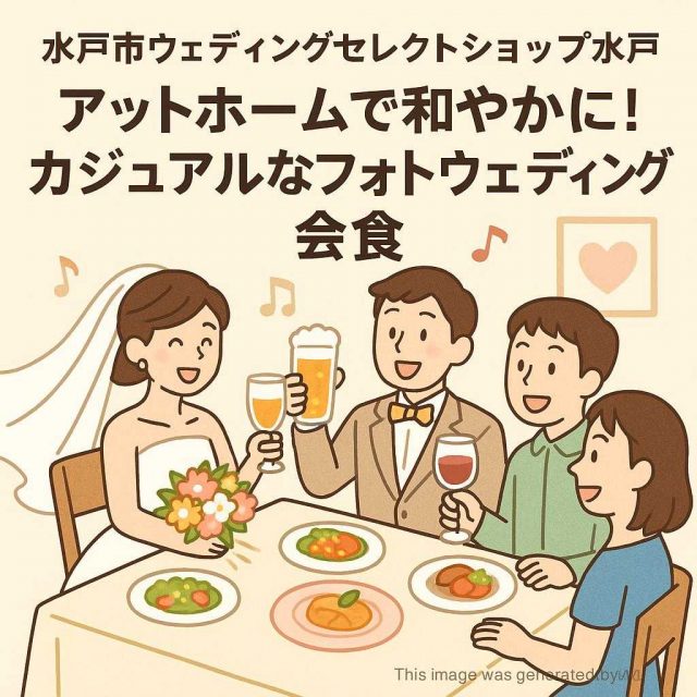 水戸市ウェディングセレクトショップ水戸 アットホームで和やかに！カジュアルなフォトウェディング会食