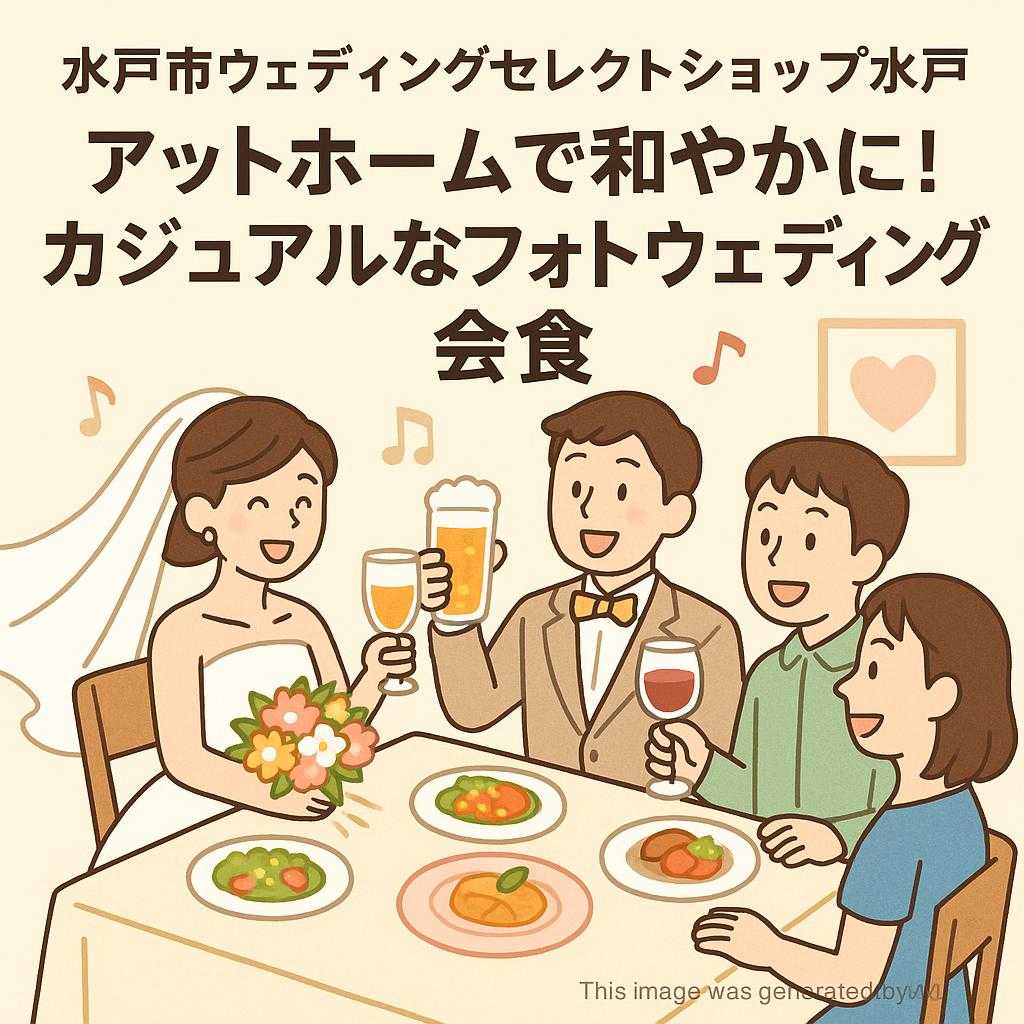 水戸市ウェディングセレクトショップ水戸 アットホームで和やかに!カジュアルなフォトウェディング会食