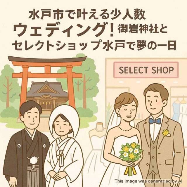 水戸市で叶える少人数ウェディング！御岩神社とセレクトショップ水戸で夢の一日
