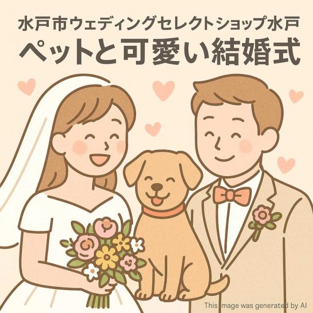 水戸市ウェディングセレクトショップ水戸 ペットと可愛い結婚式