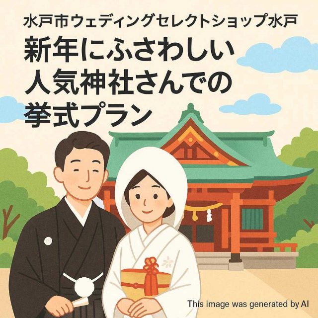 水戸市ウェディングセレクトショップ水戸 新年にふさわしい人気神社さんでの挙式プラン