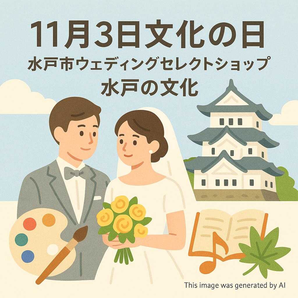 11月3日文化の日 水戸市ウェディングセレクトショップ水戸の文化