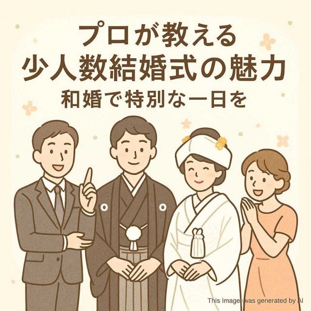 プロが教える少人数結婚式の魅力和婚で特別な一日を