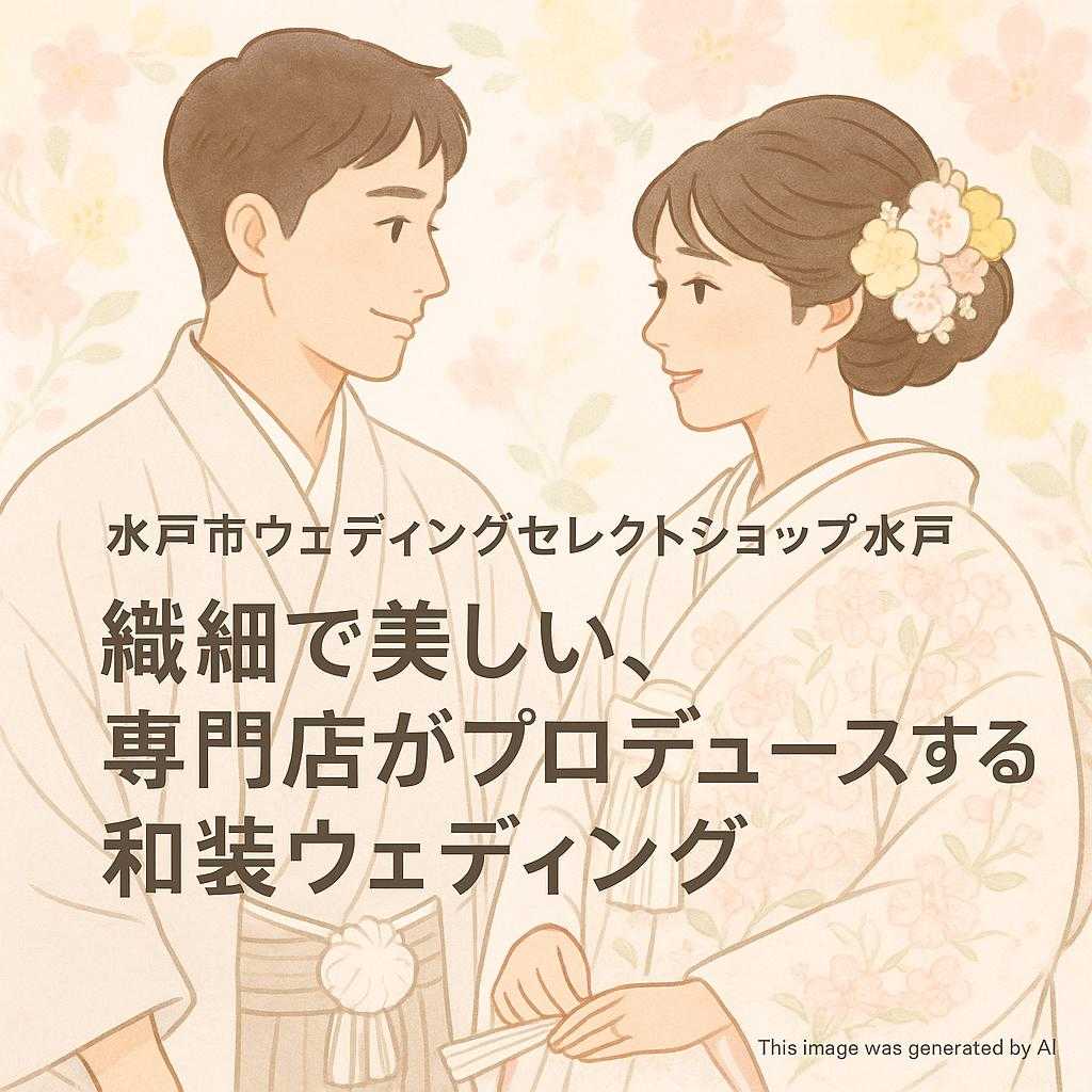 水戸市ウェディングセレクトショップ水戸 繊細で美しい、専門店がプロデュースする和装ウェディング