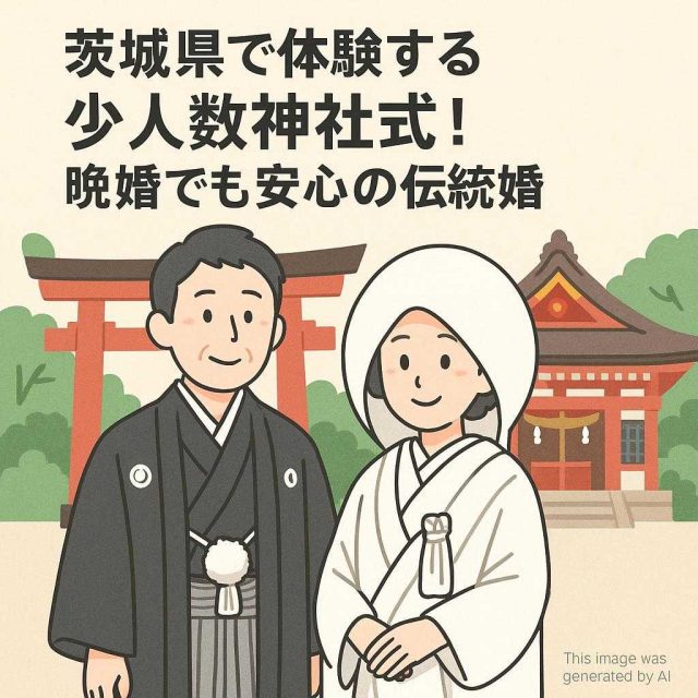 茨城県で体験する少人数神社式！晩婚でも安心の伝統婚