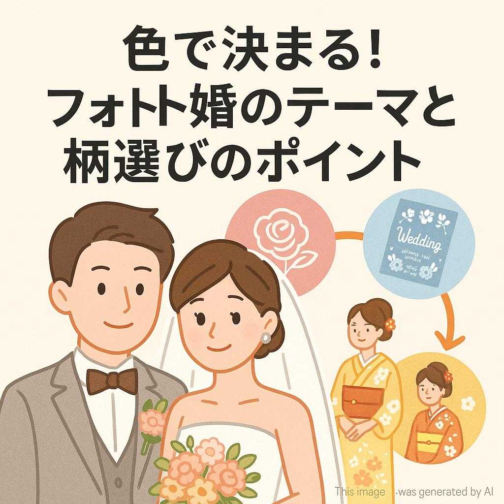 色で決まる！フォト婚のテーマと柄選びのポイント