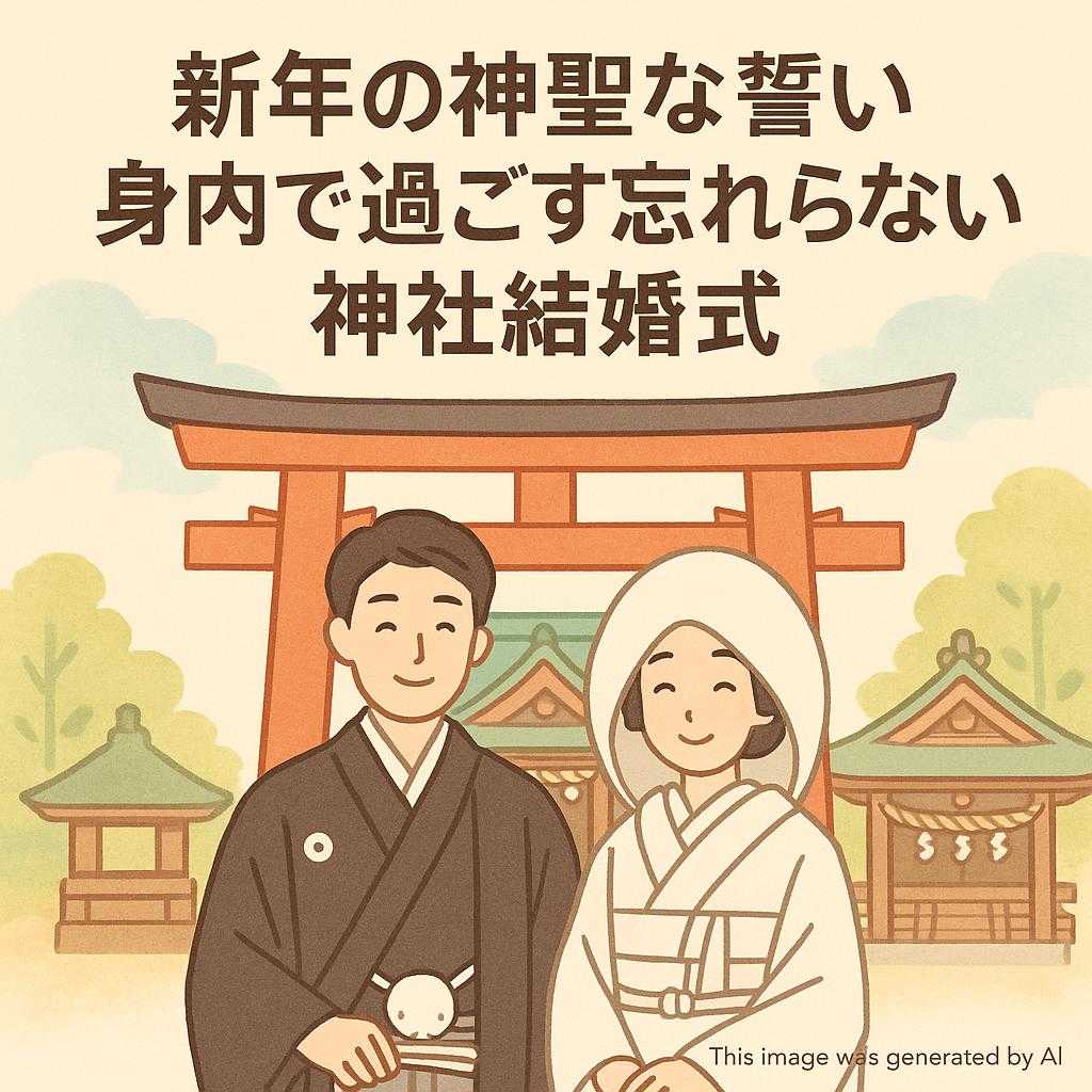 新年の神聖な誓い 身内で過ごす忘れられない神社結婚式