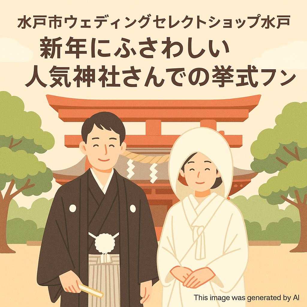 水戸市ウェディングセレクトショップ水戸 新年にふさわしい人気神社さんでの挙式プラン