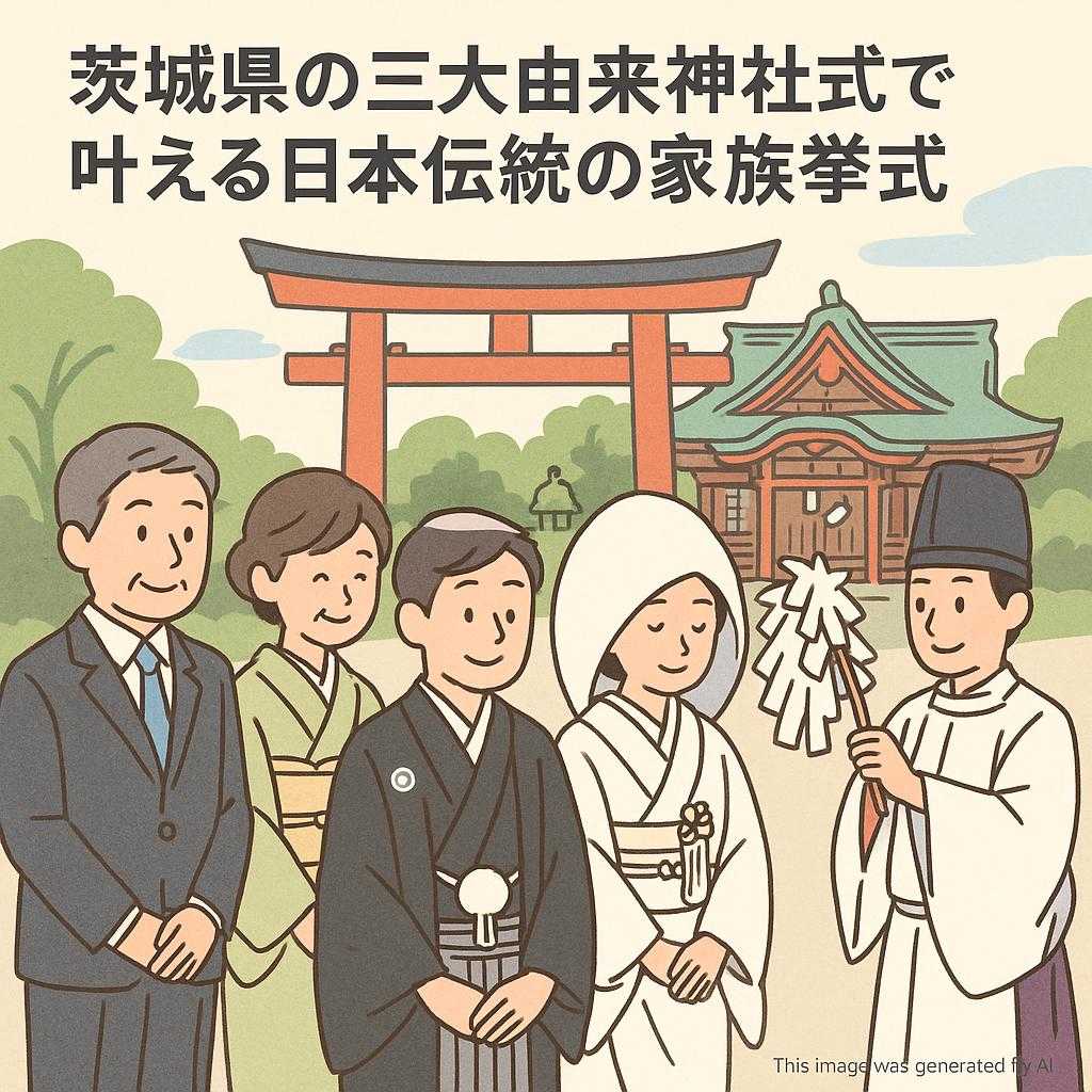 茨城県の三大由来神社式で叶える日本伝統の家族挙式