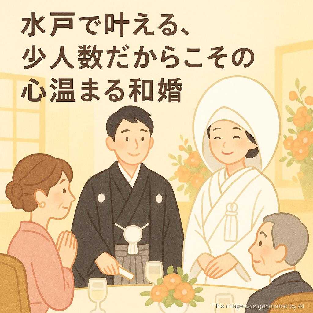 水戸で叶える、少人数だからこその心温まる和婚