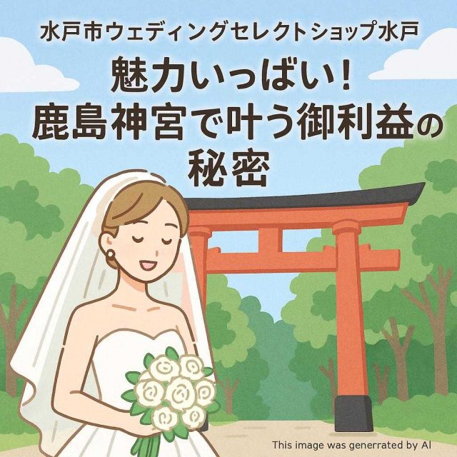 水戸市ウェディングセレクトショップ水戸 魅力いっぱい！鹿島神宮で叶う御利益の秘密