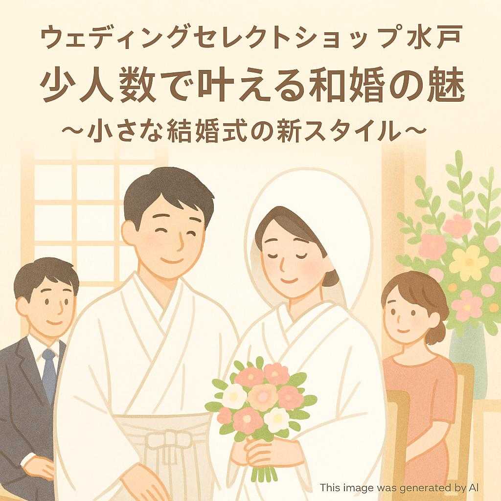 ウェディングセレクトショップ水戸 少人数で叶える和婚の魅力〜小さな結婚式の新スタイル