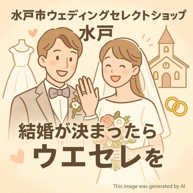 水戸市ウェディングセレクトショップ水戸 結婚が決まったらウエセレをコンセプトに