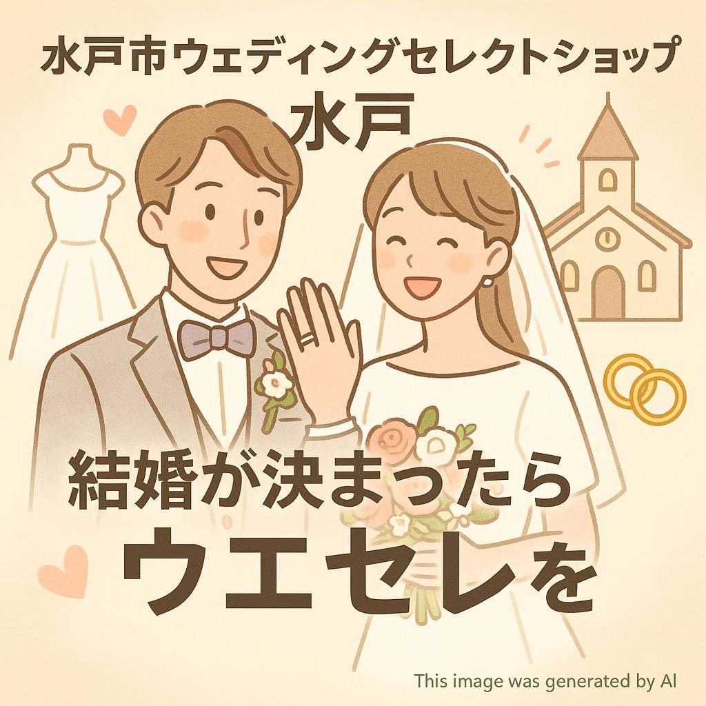 水戸市ウェディングセレクトショップ水戸 結婚が決まったらウエセレをコンセプトに