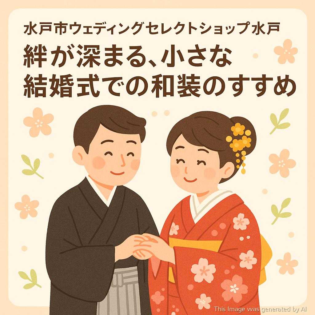 水戸市ウェディングセレクトショップ水戸 絆が深まる、小さな結婚式での和装のすすめ