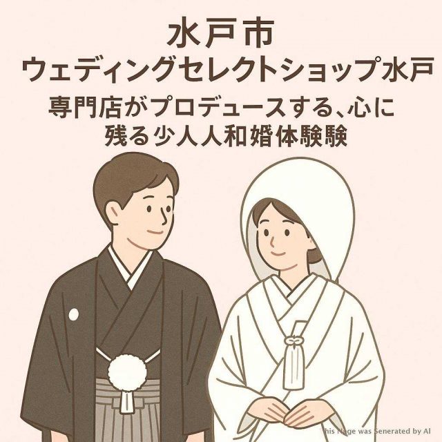 水戸市ウェディングセレクトショップ水戸 専門店がプロデュースする、心に残る少人数和婚体験