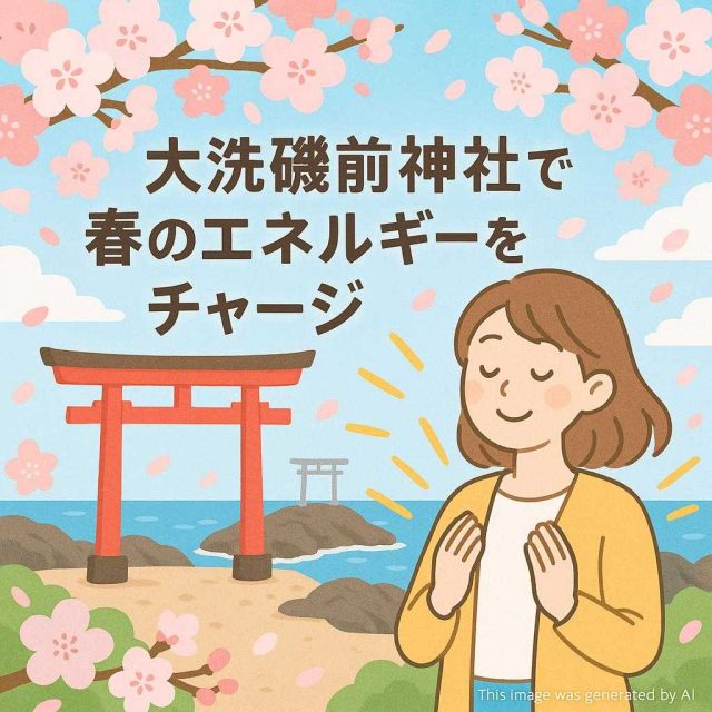 大洗磯前神社で春のエネルギーをチャージ