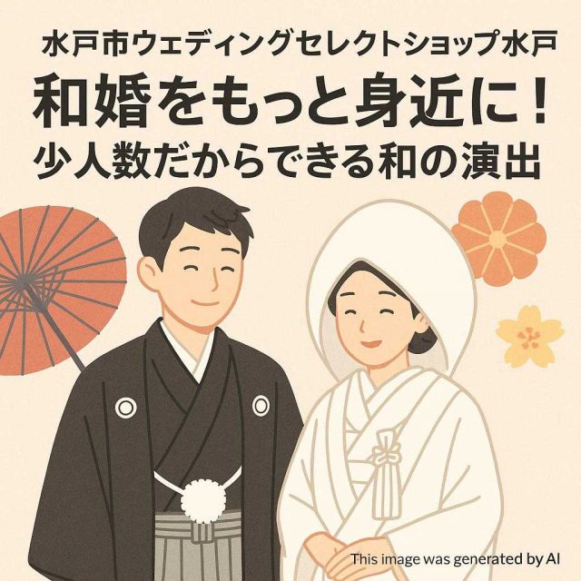 水戸市ウェディングセレクトショップ水戸 和婚をもっと身近に！少人数だからできる和の演出