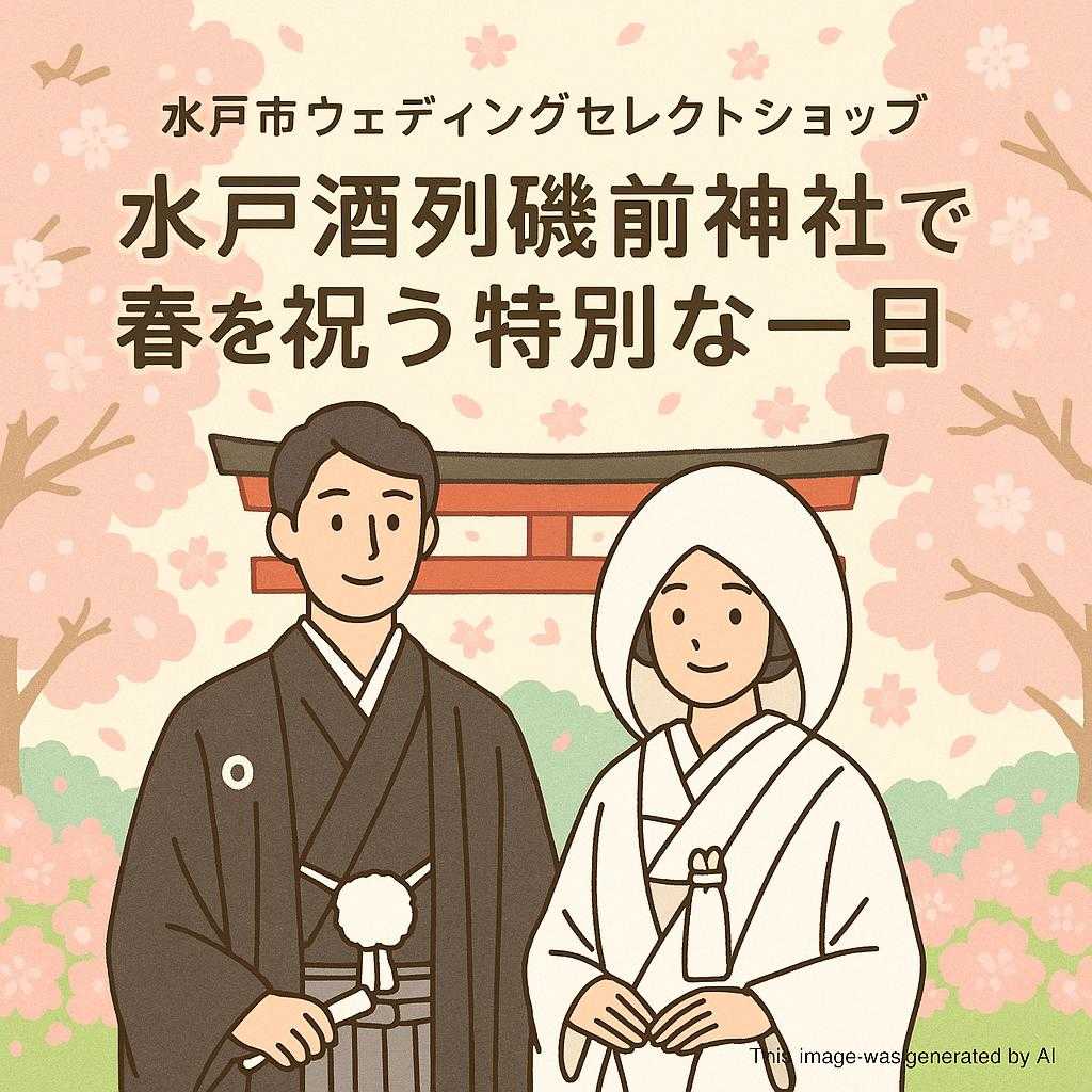 水戸市ウェディングセレクトショップ水戸酒列磯前神社で春を祝う特別な一日