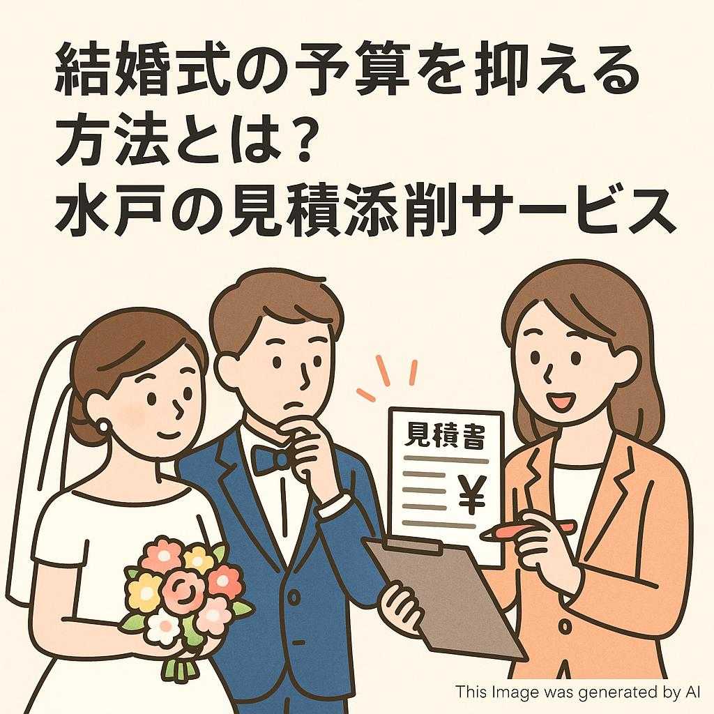 結婚式の予算を抑える方法とは？水戸の見積添削サービス