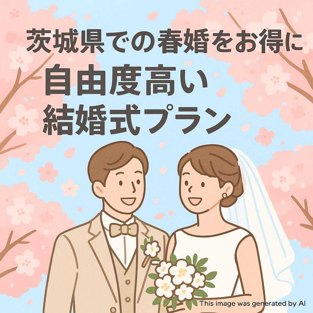 茨城県での春婚をお得に!自由度高い結婚式プラン