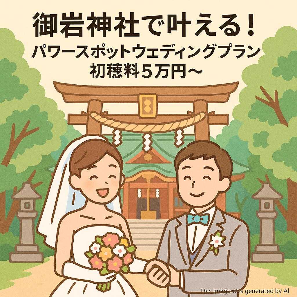 御岩神社で叶える!パワースポットウェディングプラン・初穂料5万円~