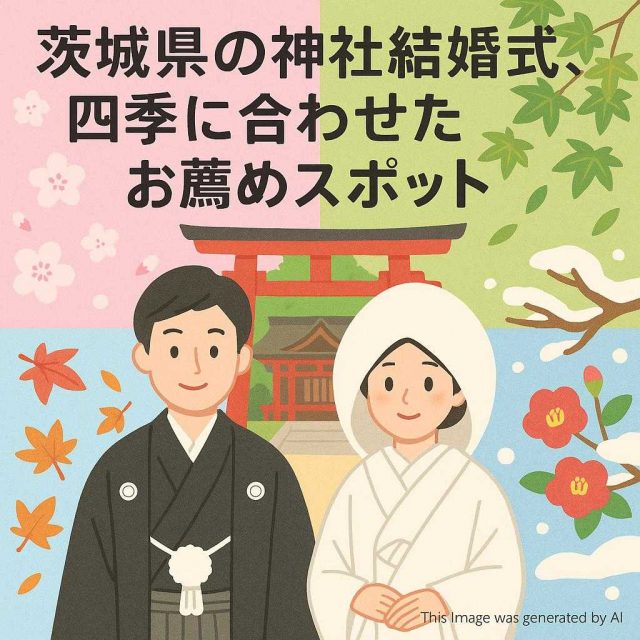 茨城県の神社結婚式、四季に合わせたお薦めスポット