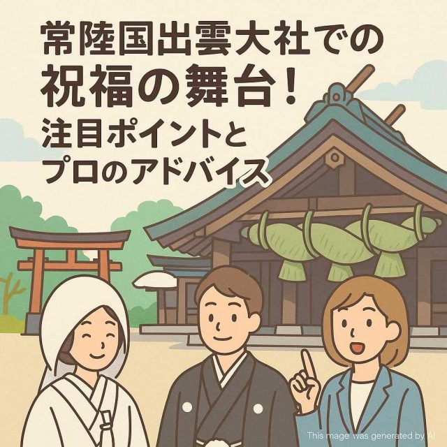 常陸国出雲大社での祝福の舞台！注目ポイントとプロのアドバイス
