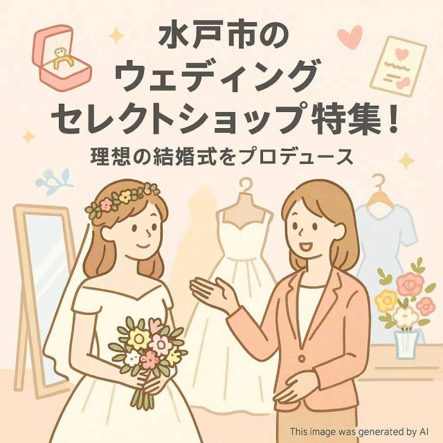 水戸市のウェディングセレクトショップ特集！理想の結婚式をプロデュース