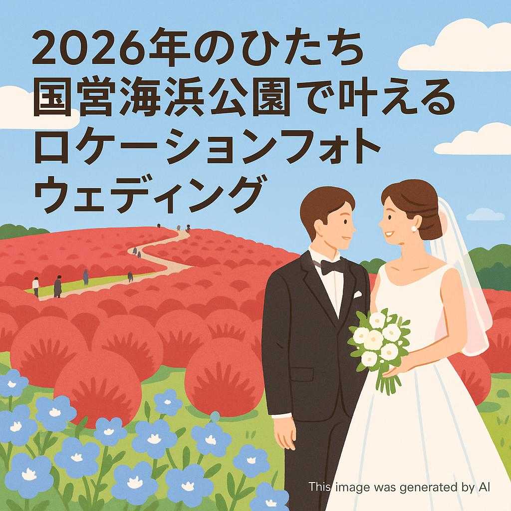 2026年のひたち国営海浜公園で叶えるロケーションフォトウェディング