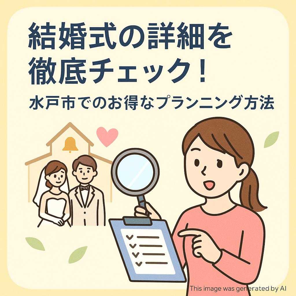 結婚式の詳細を徹底チェック！水戸市でのお得なプランニング方法