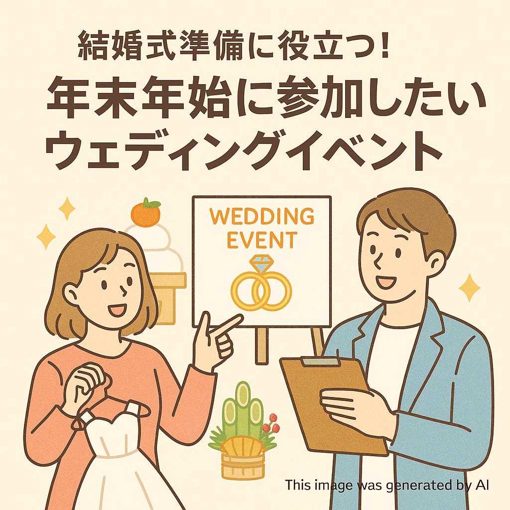 結婚式準備に役立つ!年末年始に参加したいウェディングイベント