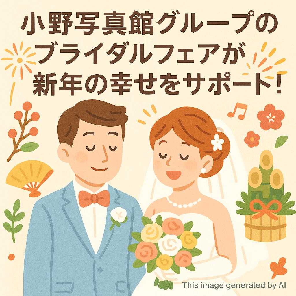小野写真館グループのブライダルフェアが新年の幸せをサポート!