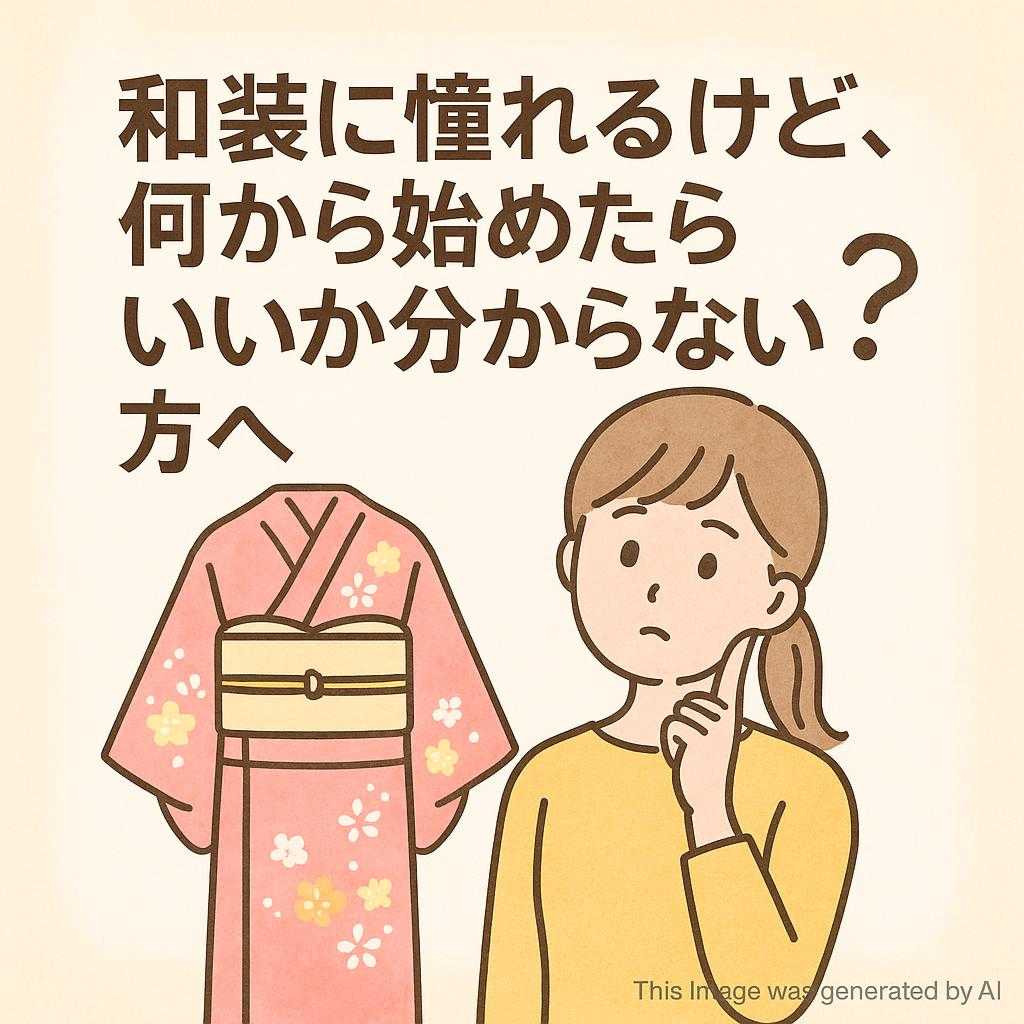 「和装に憧れるけど、何から始めたらいいか分からない」方へ