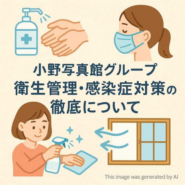 小野写真館グループ 衛生管理・感染症対策の徹底について