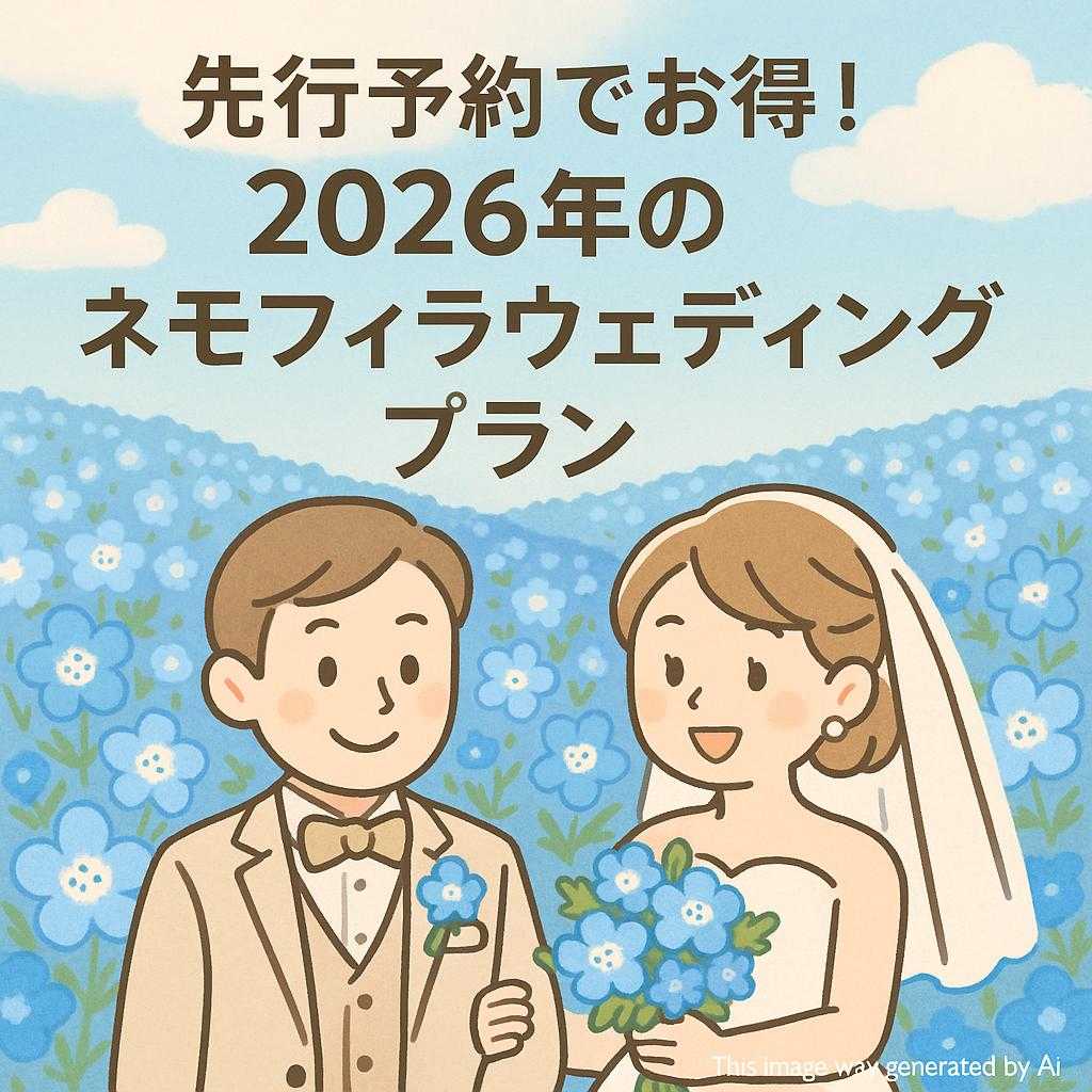 先行予約でお得！2026年のネモフィラウェディングプラン