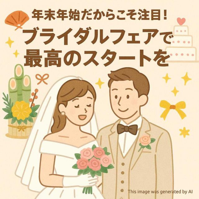 年末年始だからこそ注目！ブライダルフェアで最高のスタートを