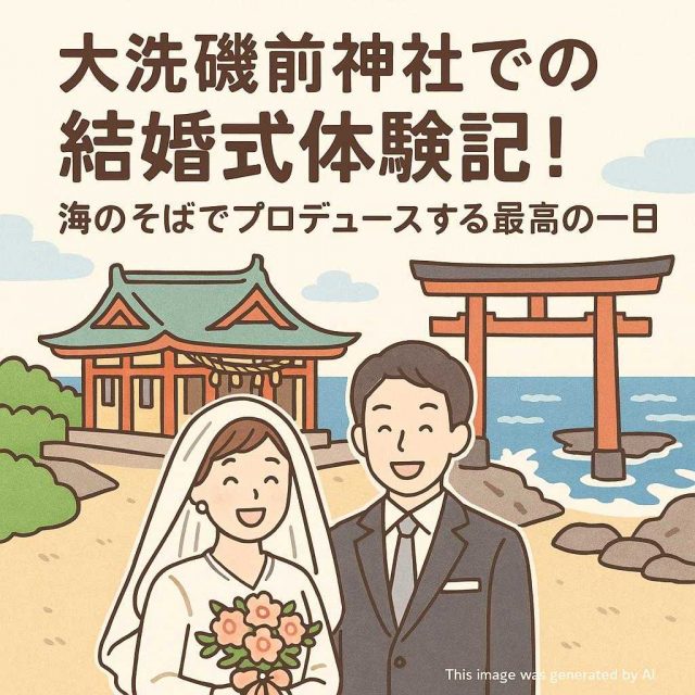 大洗磯前神社での結婚式体験記！海のそばでプロデュースする最高の一日