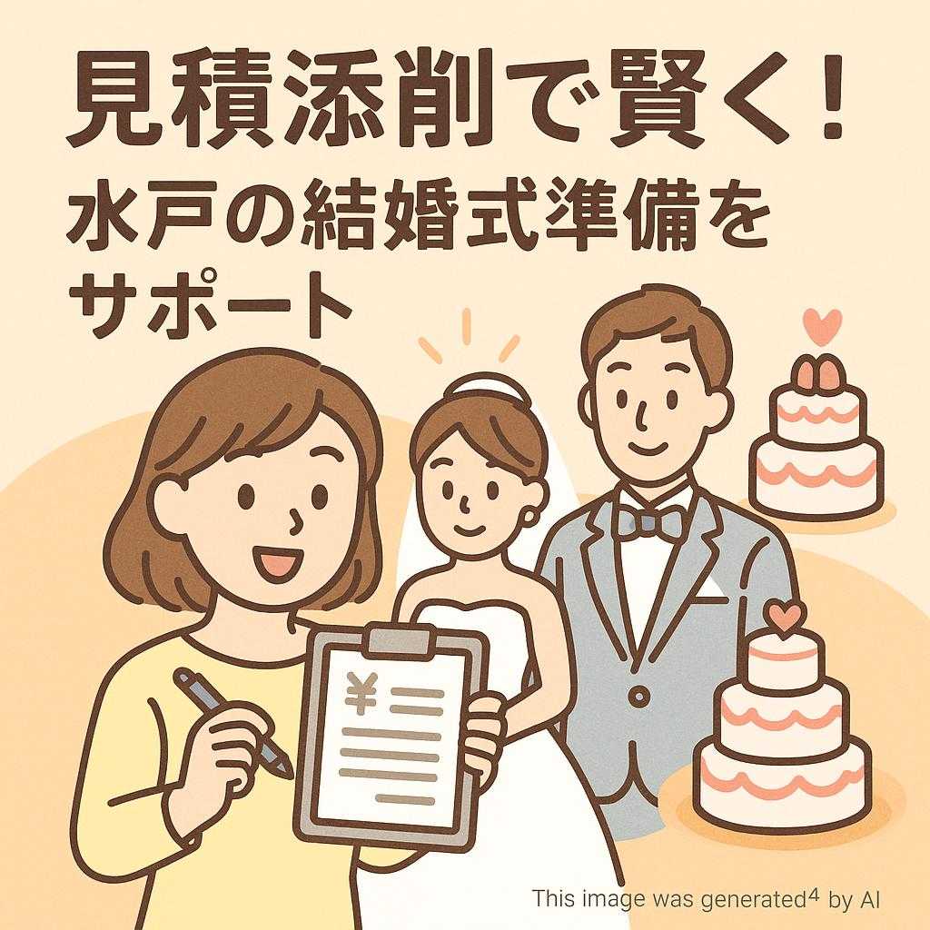 見積添削で賢く!水戸の結婚式準備をサポート