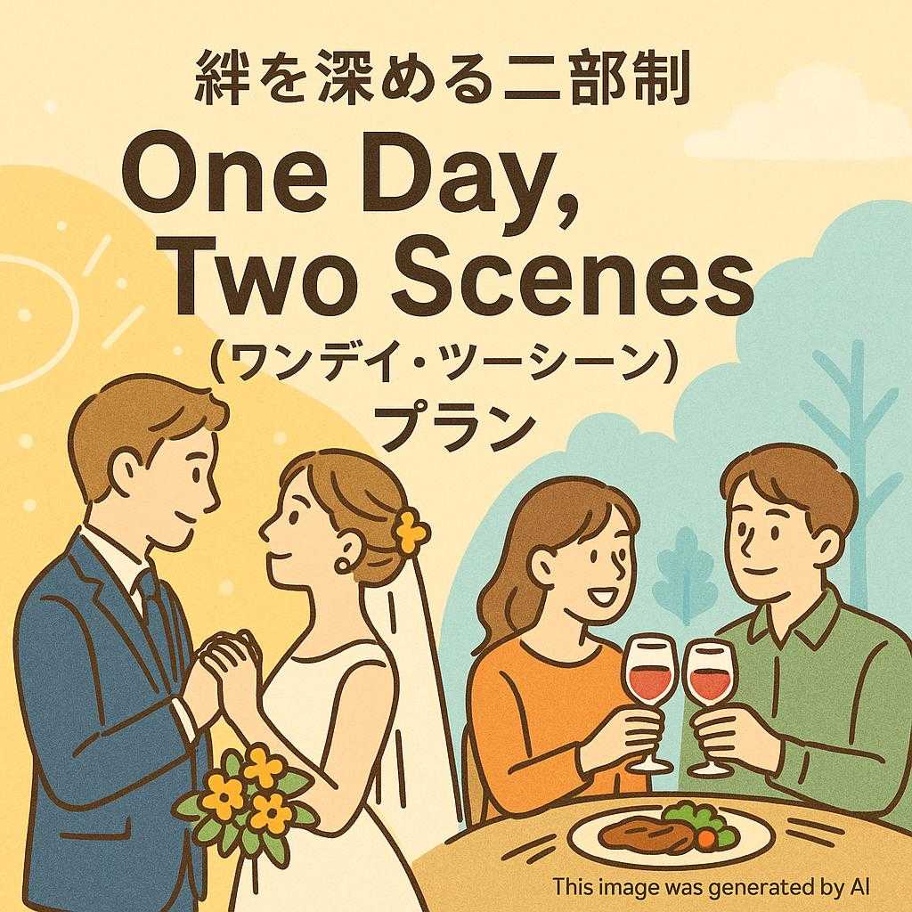 【絆を深める二部制】「One Day, Two Scenes(ワンデイ・ツーシーン)」プラン